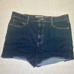 Abercrombie and Fitch Womens High Waisted Demin Shorts W 31 US 12 Dark Wash
